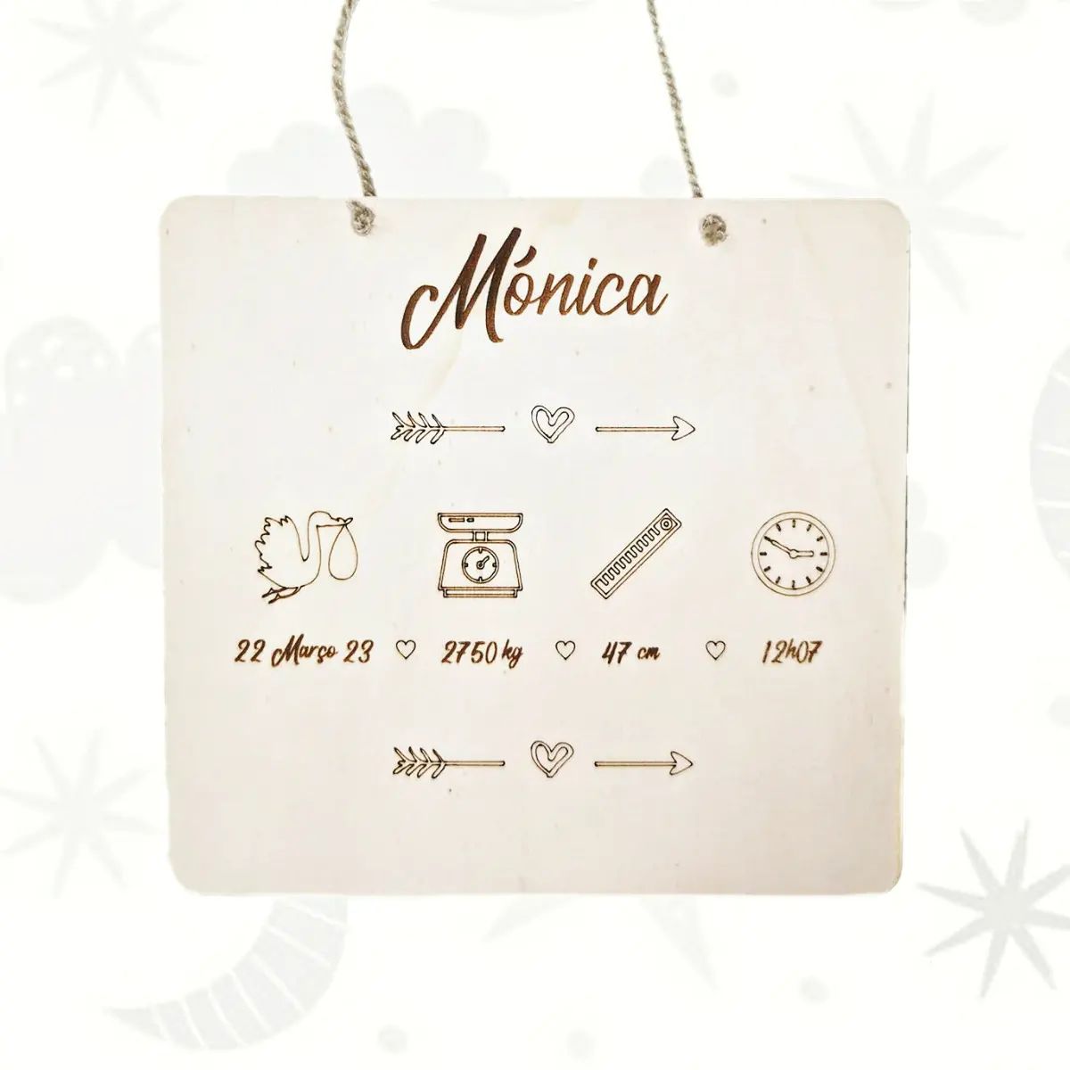 Placa Nascimento Bebé