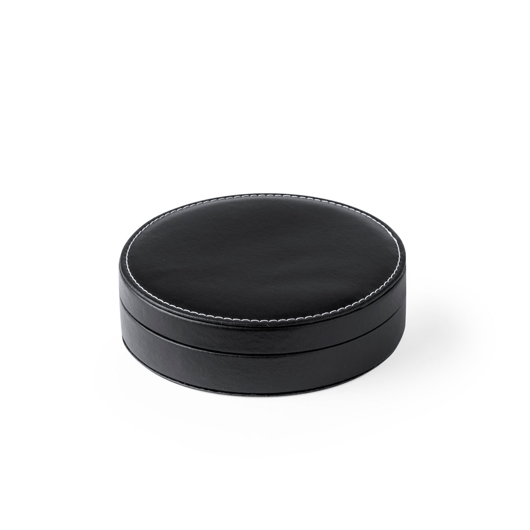 Coffret d'accessoires pour le vin dans un coffret rond – 4 pièces