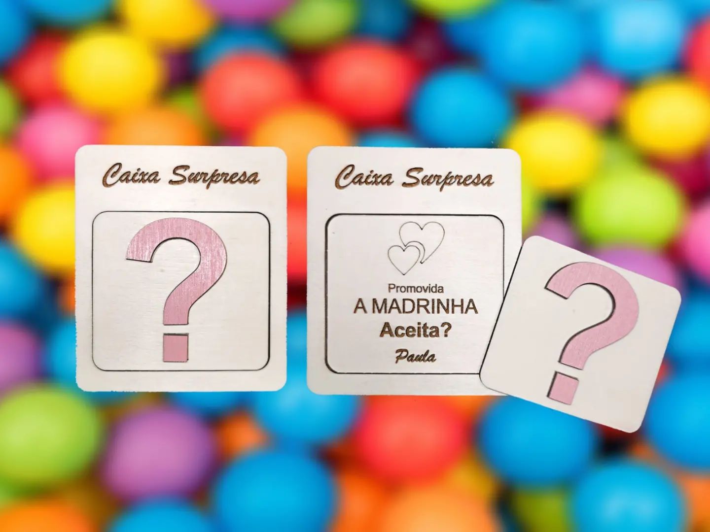 Invitación sorpresa para padrinos