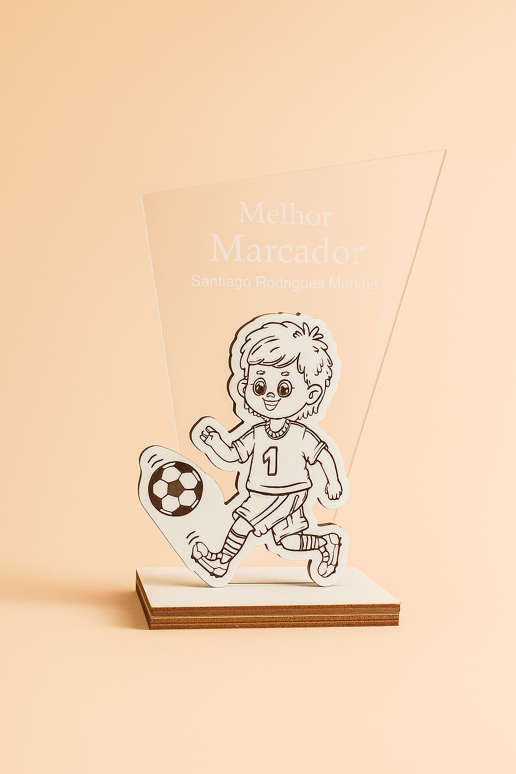 Troféu Personalizado em Acrílico – Melhor Marcador