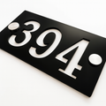 Placa de Número de Quarto em Acrílico Preto - Ideal para Hotéis e Alojamentos Locais