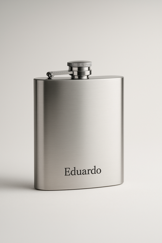 Garrafa em aço inoxidável personalizado com nome, ideal para oferta masculina