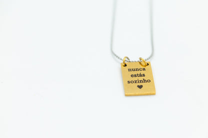 Colar Em Aço Inoxidável Dourado