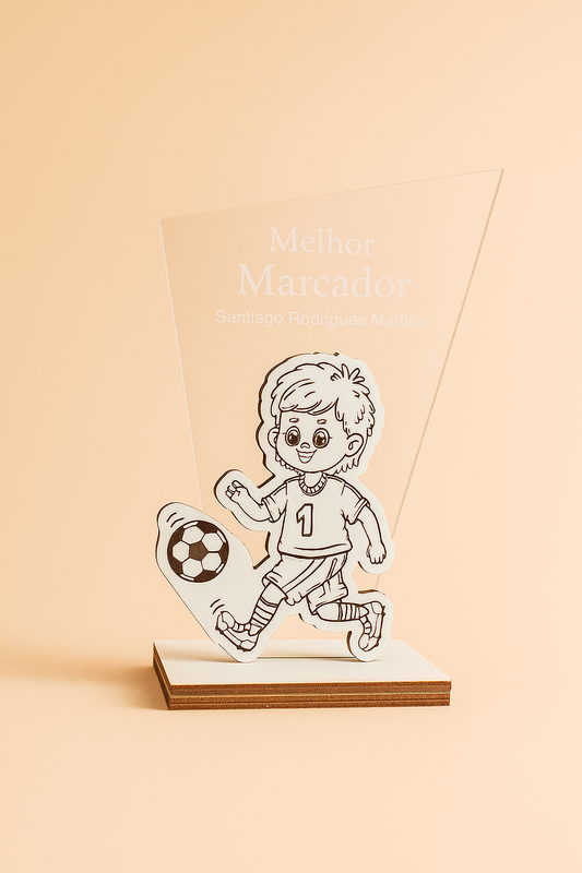 Troféu Personalizado em Acrílico – Melhor Marcador
