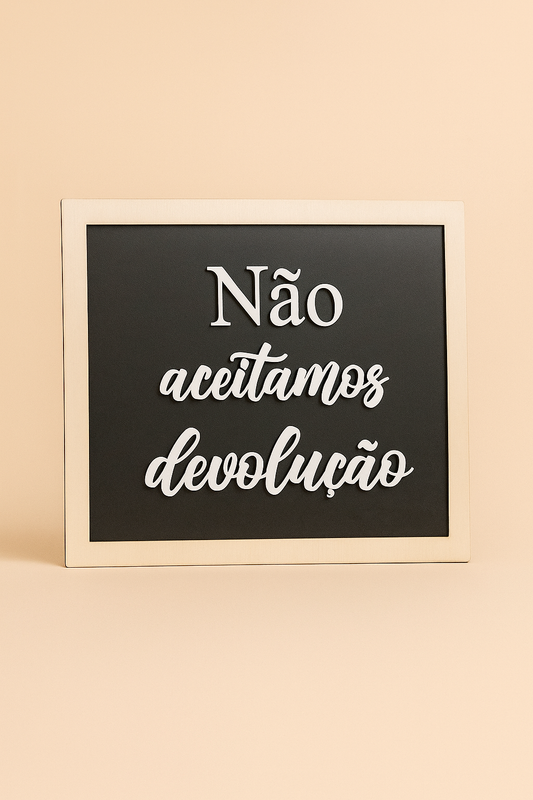 Moldura Fotográfica Personalizada para Casamentos  “Não aceitamos devolução”
